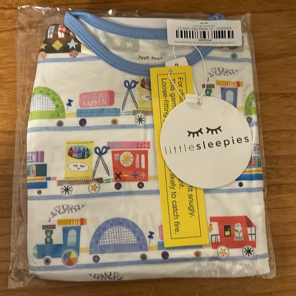 Little Sleepies Education Express short sleeve/pants 2T NIP